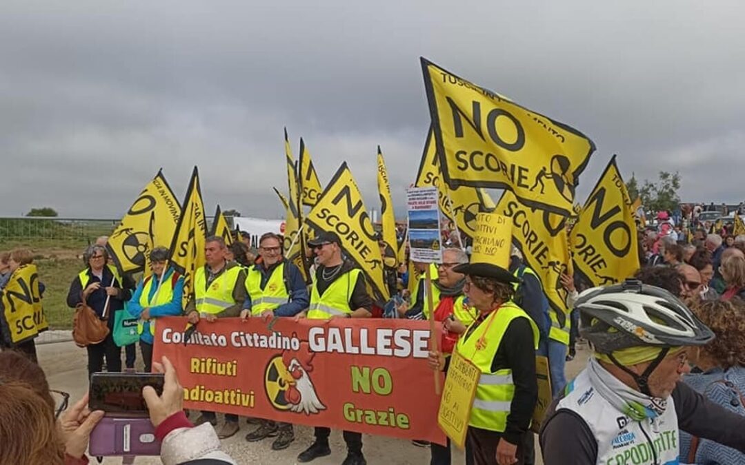 La manifestazione “No scorie” di Vulci