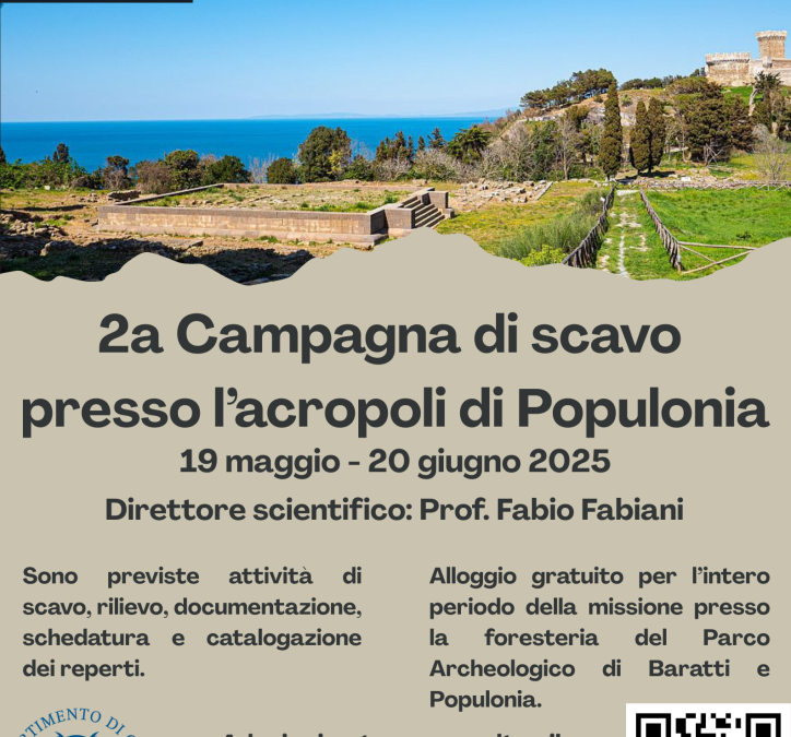 aperta la call per gli scavi 2025