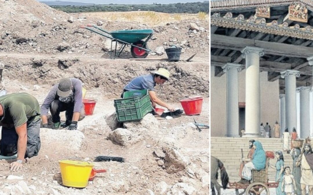 spunta il tempio di Minerva