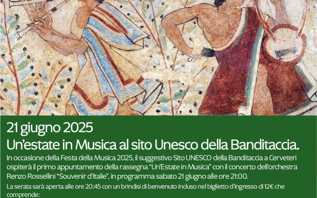 Estate in musica: concerti serali nella necropoli di Cerveteri