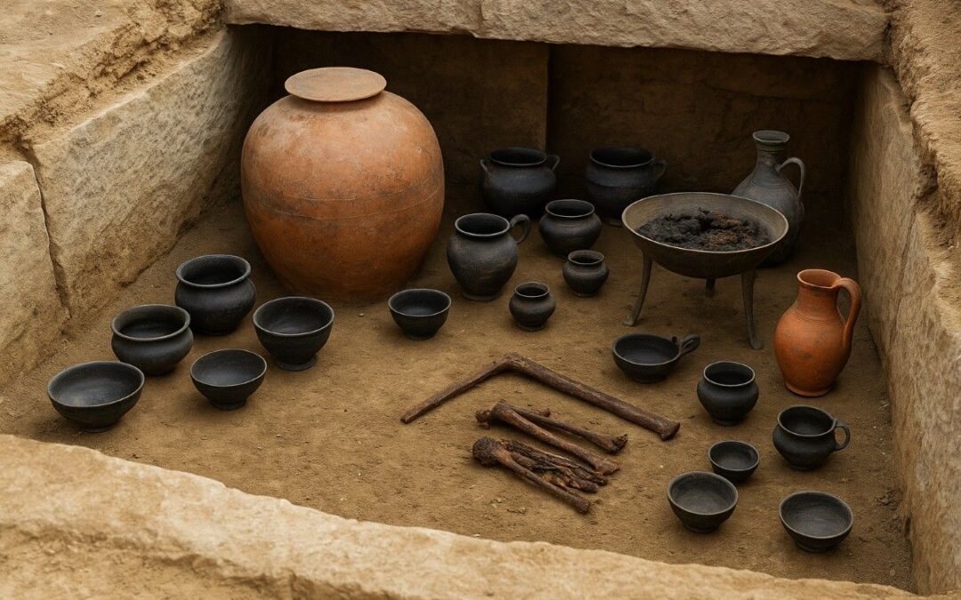 Tomba etrusca intatta a Vulci, tesori e banchetto dopo 2.600 anni