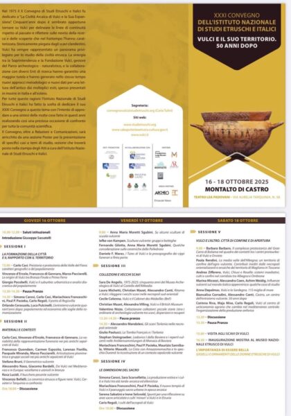 Il Comune di Montalto di Castro ospita con orgoglio il convegno “Vulci e il suo territorio. 50 anni dopo”