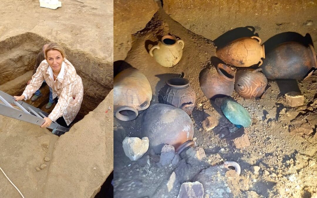 Trovata e aperta ora un’altra tomba etrusca intatta nella Necropoli dell’Osteria, a Montalto di Castro. E’ piena di preziose ceramiche. Lo scavo. La storia