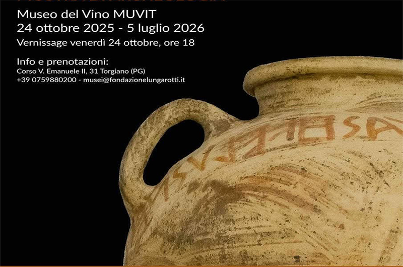 La mostra Vino dono degli Dei. La Tomba 58 della Necropoli dell’Osteria a Vulci al Museo del Vino di Torgiano