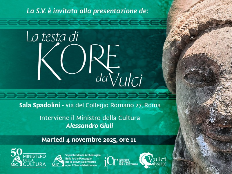 La testa di Kore da Vulci: un eccezionale ritrovamento presentato al Ministero della Cultura