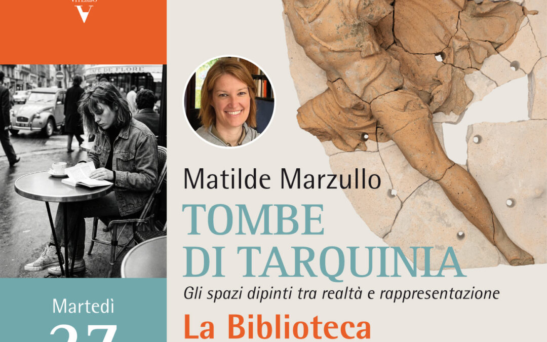 Matilde Marzullo presenta la sua conferenza sulle pitture delle tombe di Tarquinia