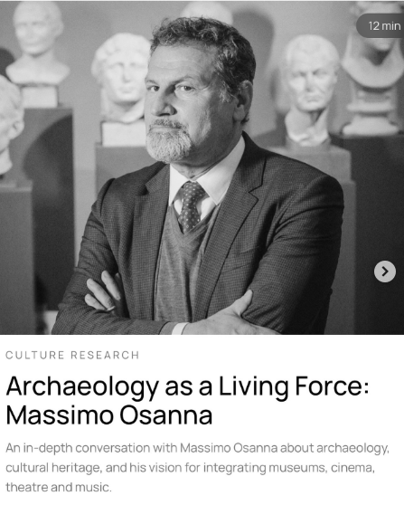 Massimo Osanna a WeDirectory: l’archeologia come “forza viva”, dal passato alla cultura contemporanea